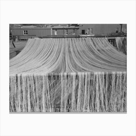 Nets Drying In The Sun, Astoria, Oregon By Russell Lee Canvas Print