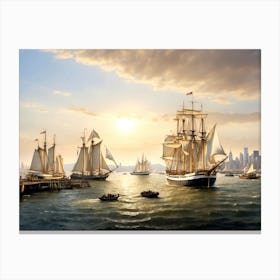 New York Harbor Canvas Print