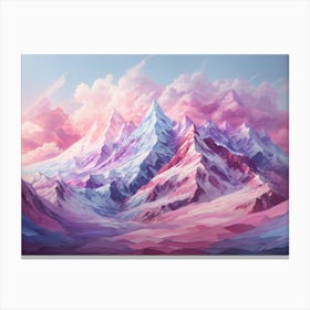 Abstract Mountain Landscape Print Canvas Print