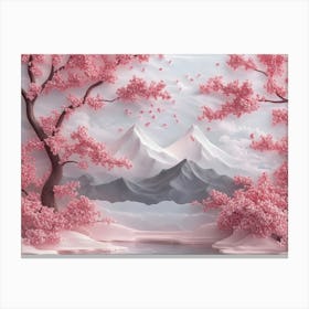 Sakura Trees Canvas Print