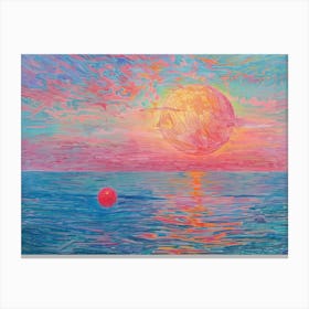 Sunset Over The Ocean 49 Canvas Print