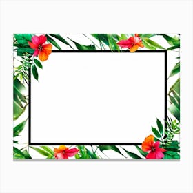 Tropical Frame 4 Canvas Print