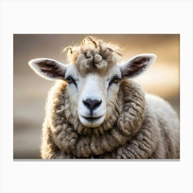 Sheep Portrait Canvas Print