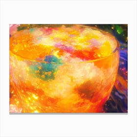 Colorful Drink In A Glass Canvas Print