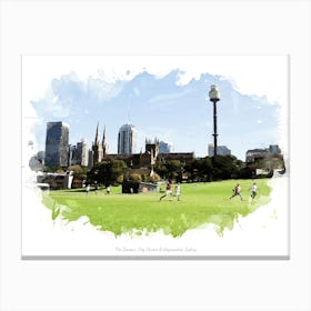 The Domain, City Centre & Haymarket, Sydney Canvas Print