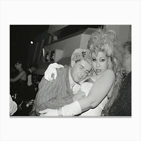 Holly Johnson And Dianne Brill Embracing Canvas Print