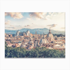 Rome Roofs Canvas Print