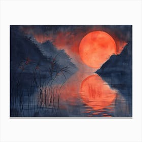 Asian Sunset Metal Print Canvas Print