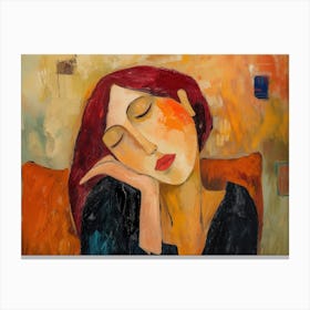 Contemporary Artwork Inspired By Amadeo Modigliani 4 Canvas Print