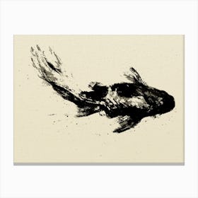 Black Koi (2) H Canvas Print