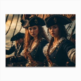 Pirate women 4 Canvas Print