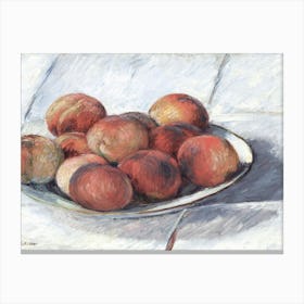 Peaches By Claude Monet 1 Canvas Print