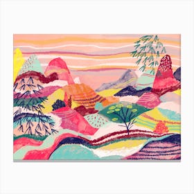 Dreamy Hills Landscape 2 Canvas Print