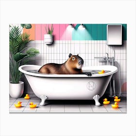 Soaking with Style Canvas Print