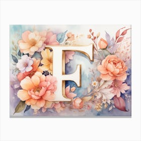 Letter F Canvas Print