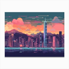 Hong Kong Skyline Canvas Print