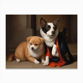 two dogs Canvas Print