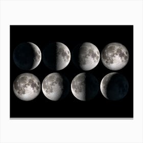 Moon Phases - Moon phases poster #5 Canvas Print