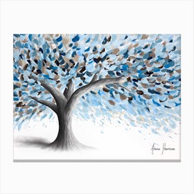 Leafy Lake Tree Canvas Print