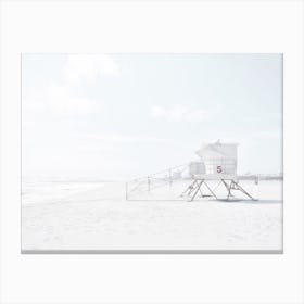 Beach Lifeguard Hut Canvas Print