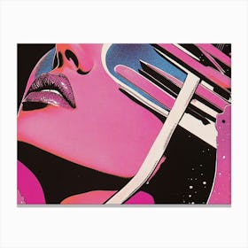 Pink Sexy Woman Canvas Print