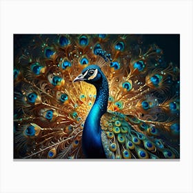 Peacock 1 Canvas Print