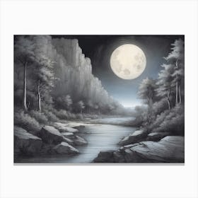 Shadows Of Moonlight Canvas Print