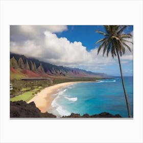 Kaanapali Beach Landscape Canvas Print