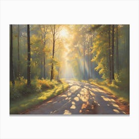 Road In The Woods Canvas Print