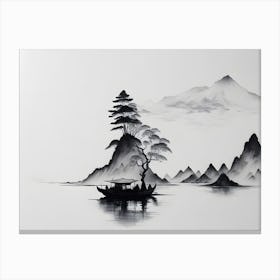 Chinese Landscape Ink (17) Canvas Print
