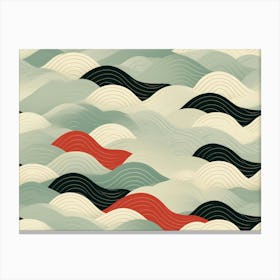 Asian Waves 1 Canvas Print