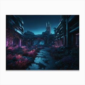 City At Night Canvas Print