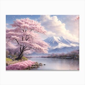 Cherry Blossoms Sakura in Japan Canvas Print