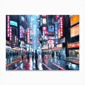 Asian City Canvas Print