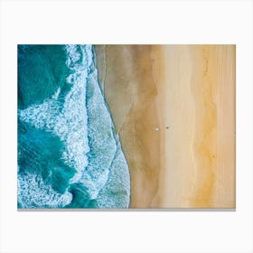 Aerial View Of A Beach Canvas Print