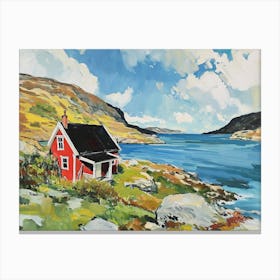 Norwegian Fjord - expressionism Canvas Print