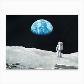 Earthrise Landscape Canvas Print