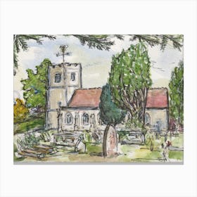 Hollingbourne Church 18th Aug 2024 Canvas Print