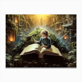 Joy Of Reading 16 Canvas Print