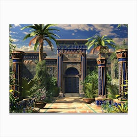 Egyptian Garden 5 Canvas Print