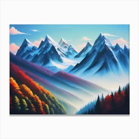 Mountain Range Canvas Print