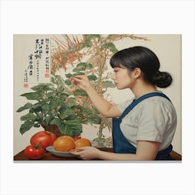 'Gardening' Canvas Print