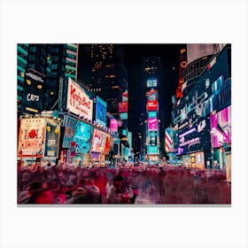 Times Square In New York City Canvas Print