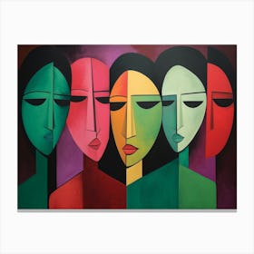 Four Faces 4 Canvas Print