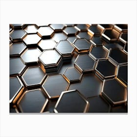 3d Hexagon Honeycomb Canvas Print