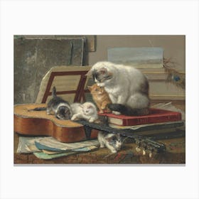 The Music Lesson Canvas Print