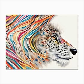 Abstract Tiger Canvas Print