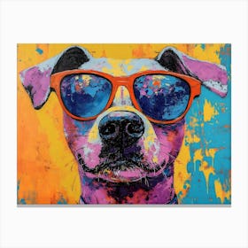 The Coolest Dog In Town 12 Canvas Print