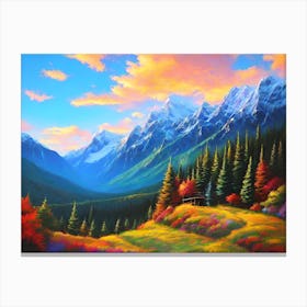 Mountain Scene Canvas Print