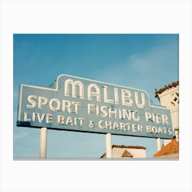Malibu Pier III on Film Canvas Print